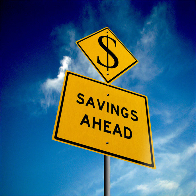 Savings Sign Graphic